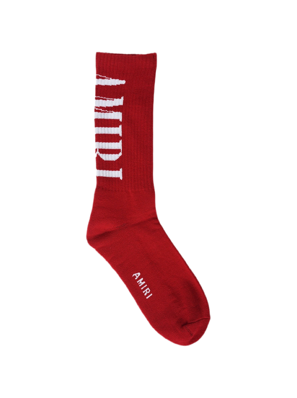 Amiri Solid Core Logo Socks Red