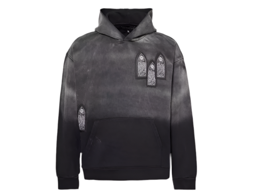 Who Decides War Faded Hoodie Pullover Coal