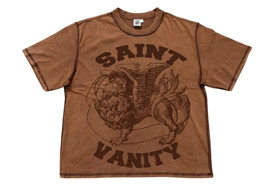 Saint Vanity Griffin Tee Brown