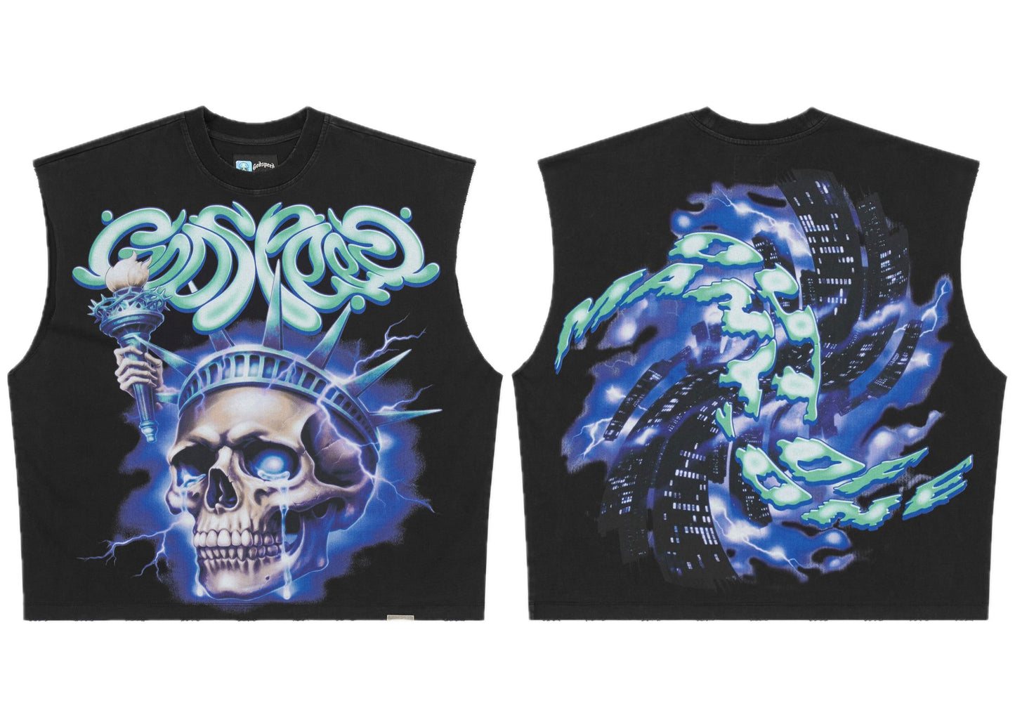 Godspeed Liberty Tears Sleeveless T-Shirt Black
