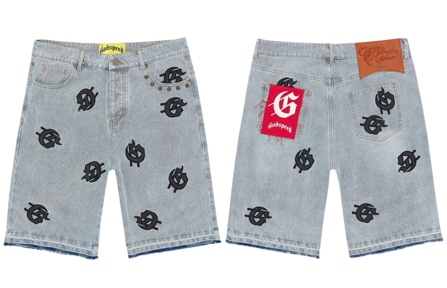 Godspeed Infinity Denim Shorts Blue