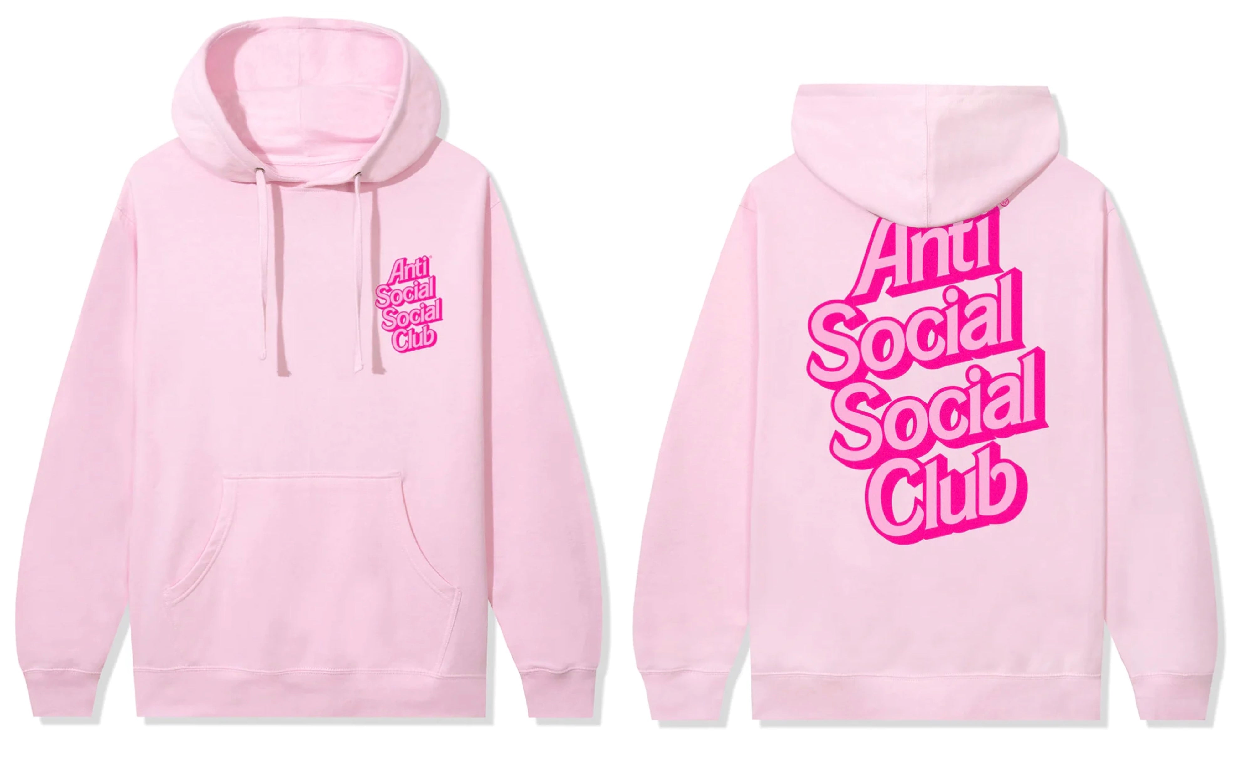 Anti Social Social Club Timeless Pink Hoodie Duval.Kickz