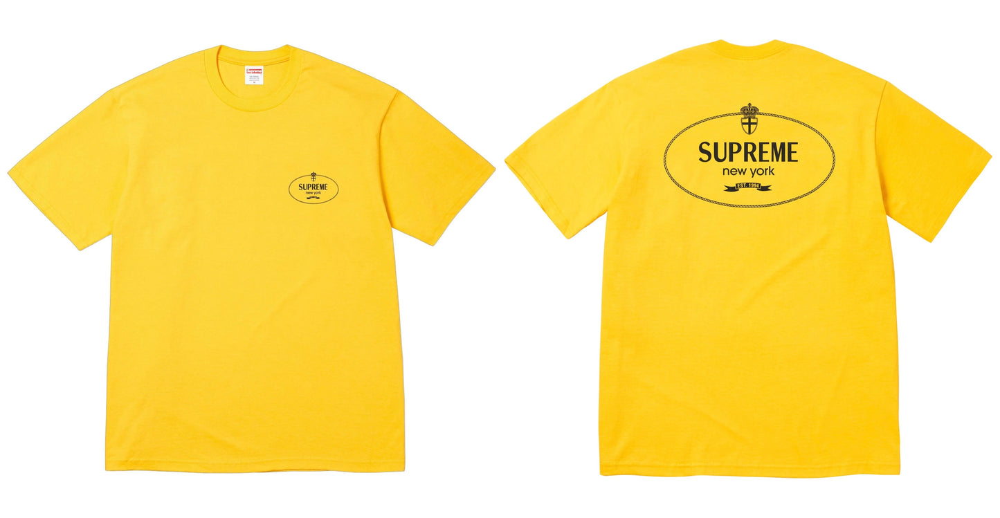Supreme Crest Tee Yellow