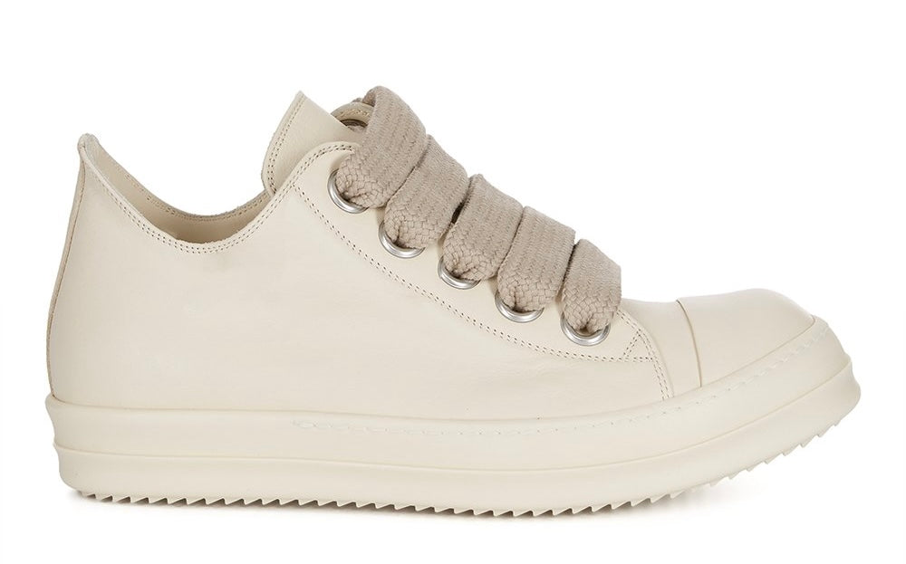 Rick Owen’s Concordians Jumbolace Low Sneakers Milk/Milk/Milk