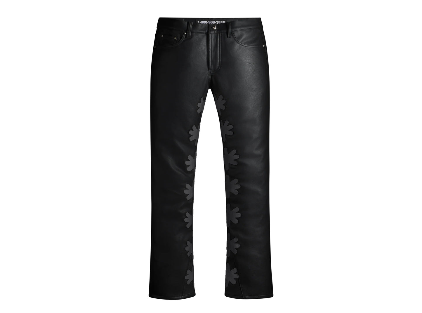 Lost Shdws Leather Jeans Black / Black