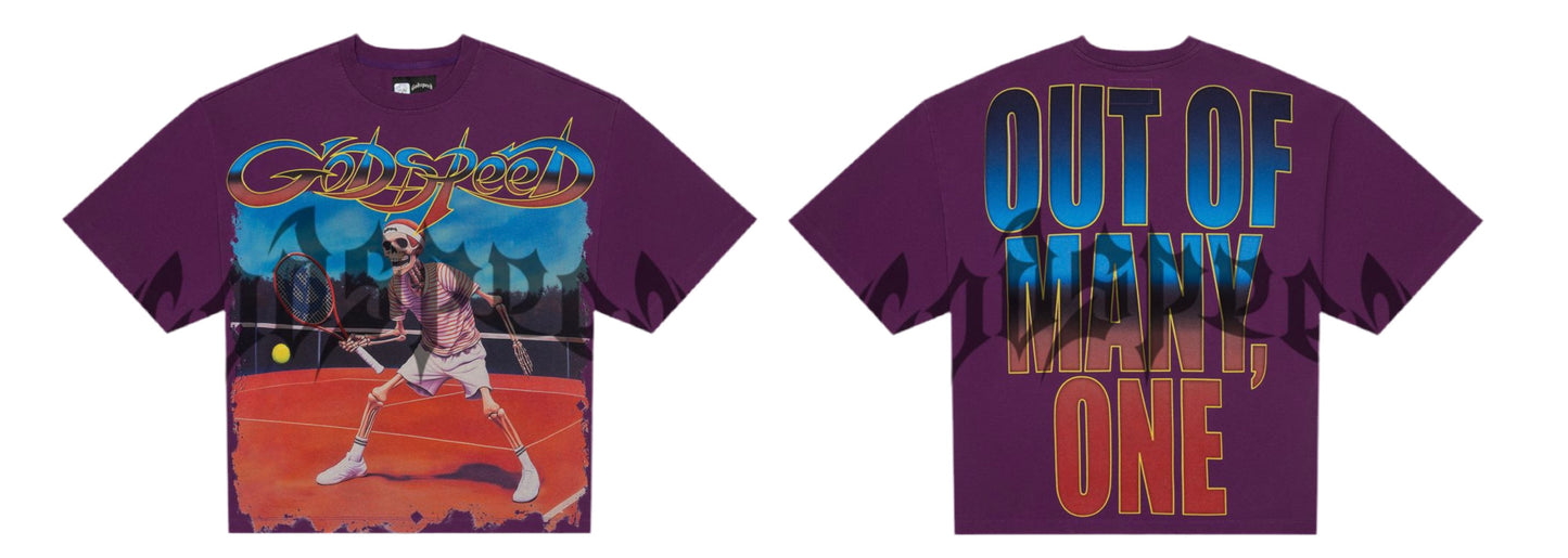 Godspeed Top Spin Tee Purple Wash
