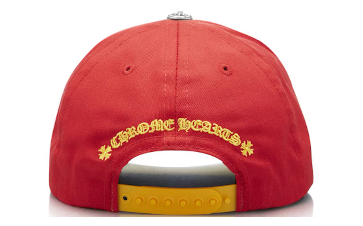 Chrome Hearts CH Silver Button Hat Red / Yellow
