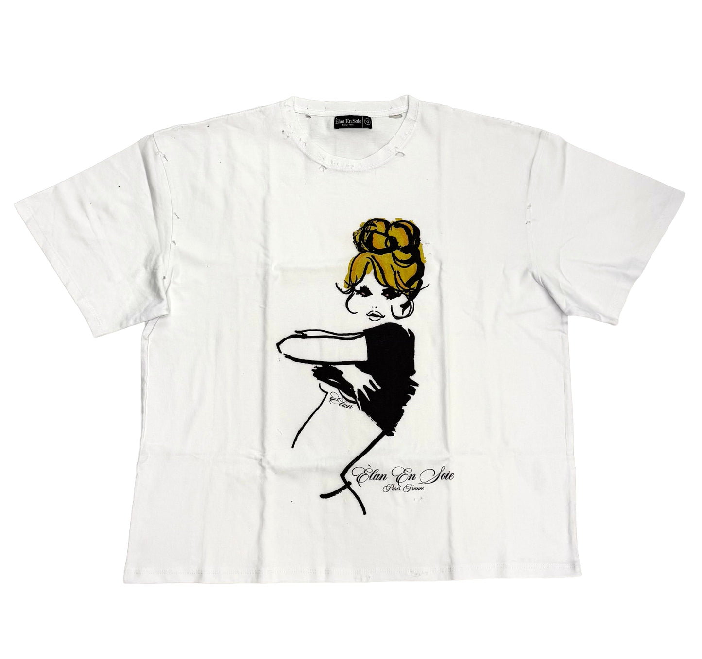 Elan En Soie Blonde Tee White
