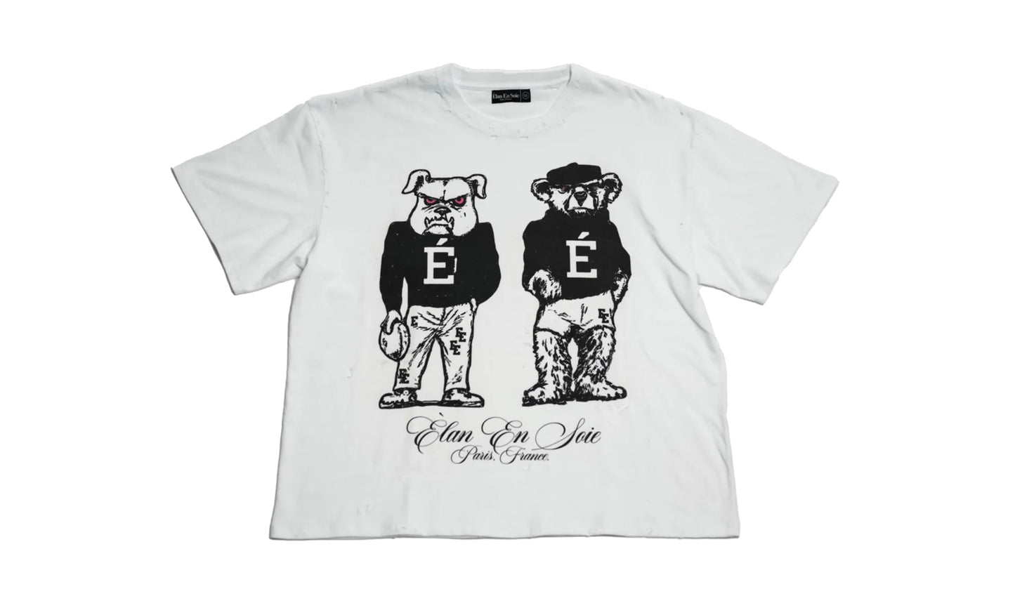 Elan En Soie U Mascot Tee White