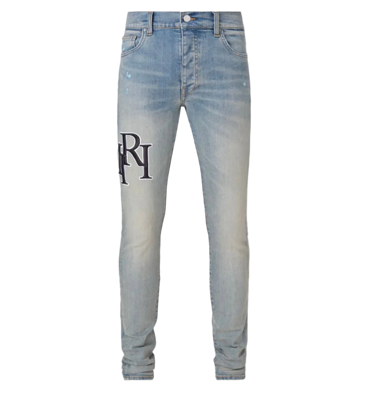 Amiri Staggered Embroidered Logo Jeans