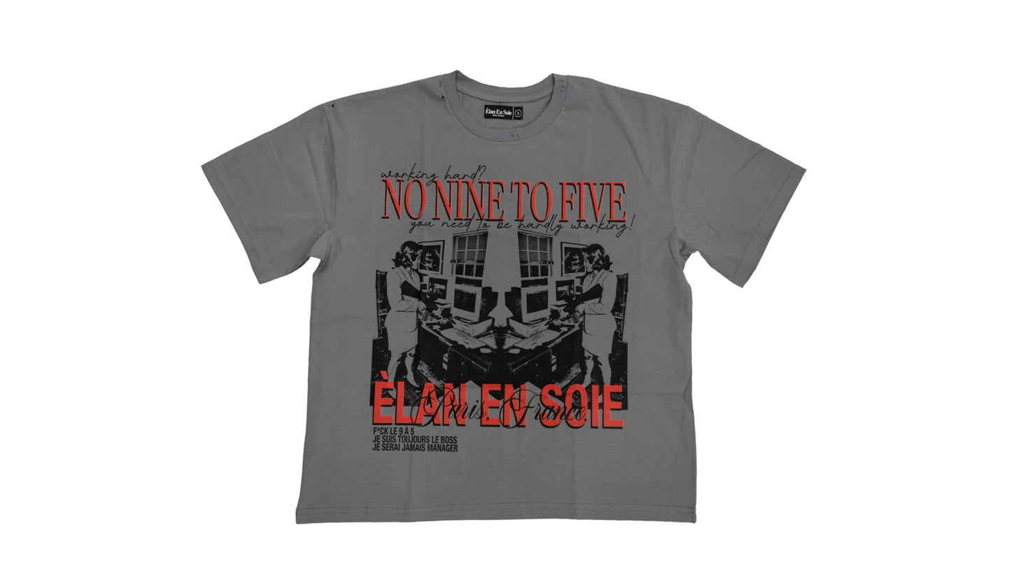 Elan En Soie No Nine To Five Tee Grey