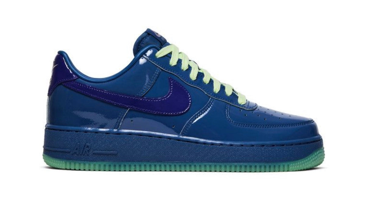 Nike Air Force 1 Low Patent Leather Mystic Navy Grape Ice