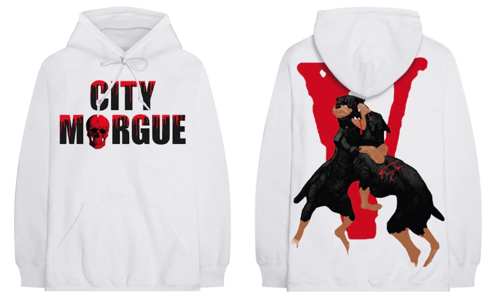 Vlone x city morgue dogs online hoodie