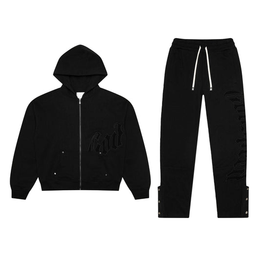 Godspeed OG Logo Sweatsuit Double Black (SET)