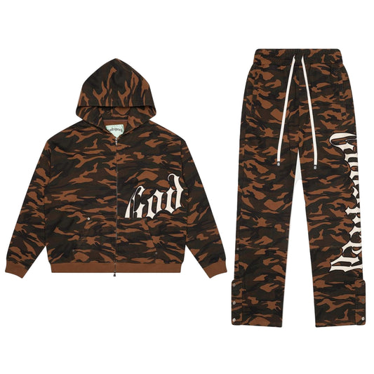 Godspeed OG Logo Sweatsuit Brown Camo