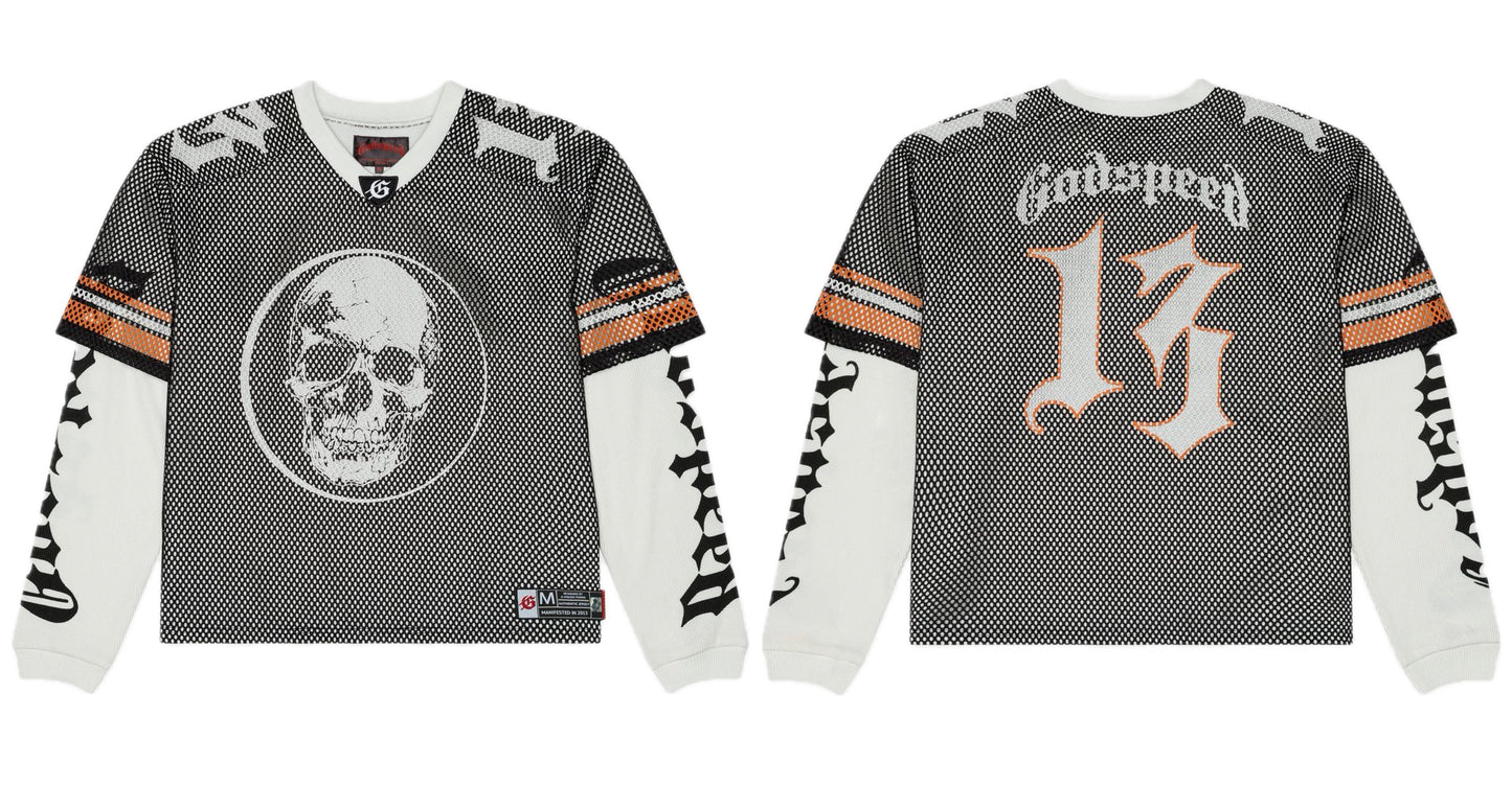 Godspeed TD Layered Jersey Tee Black White Orange