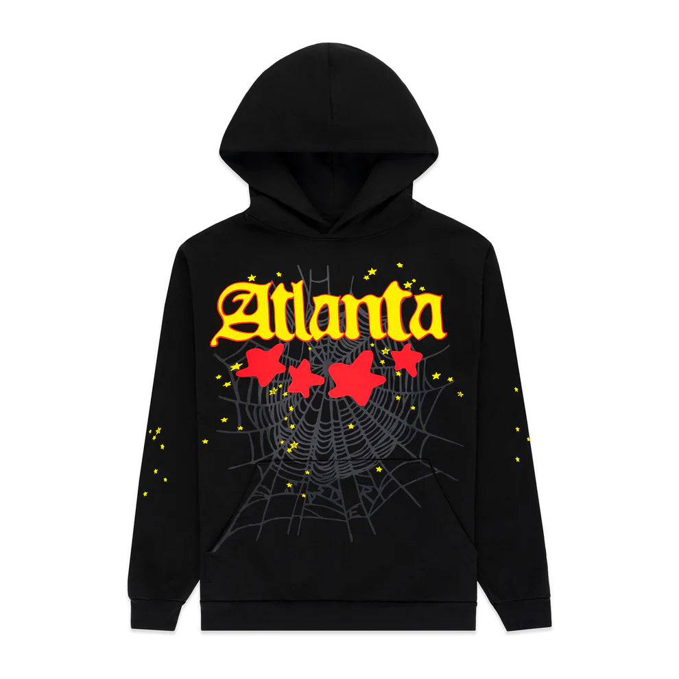 Sp5der Atlanta Hoodie Black