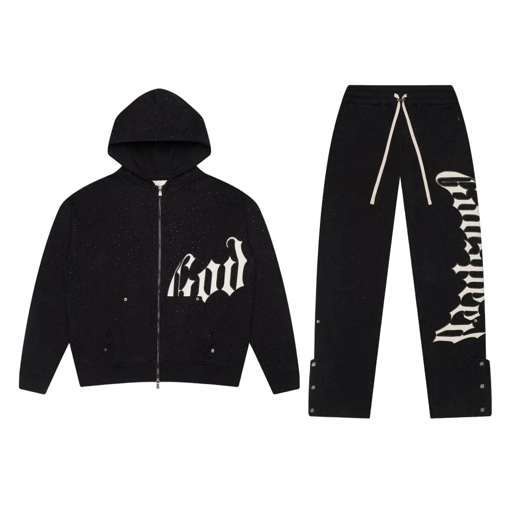 Godspeed OG Logo VVS Sweatsuit V2 Black / White BOOM