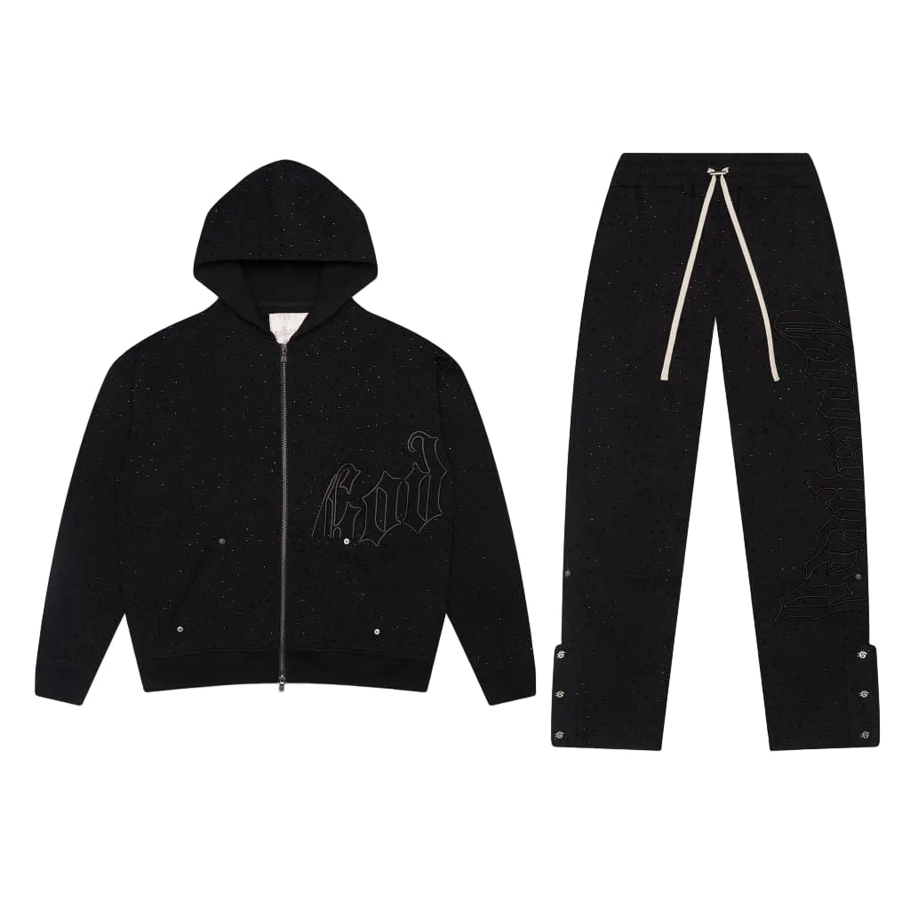 Godspeed OG Logo VVS Sweatsuit V2 Black / Black BOOM