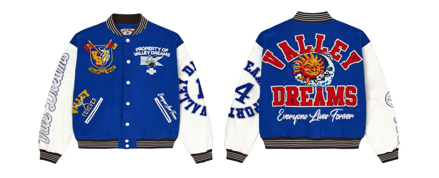 Vale Forever Alumni Varsity Jacket Blue