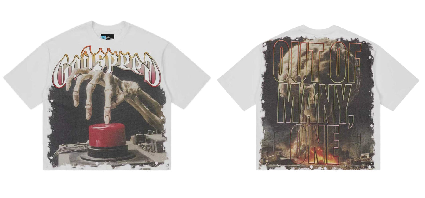Godspeed Code Red Tee Snow