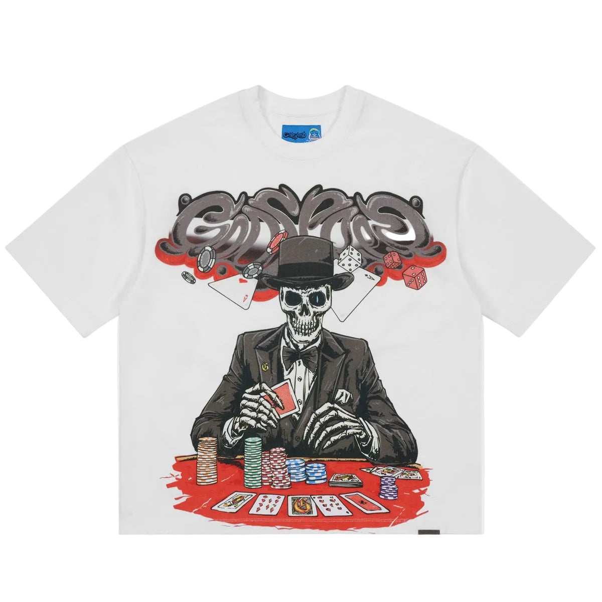 Godspeed High Stakes Tee NG White