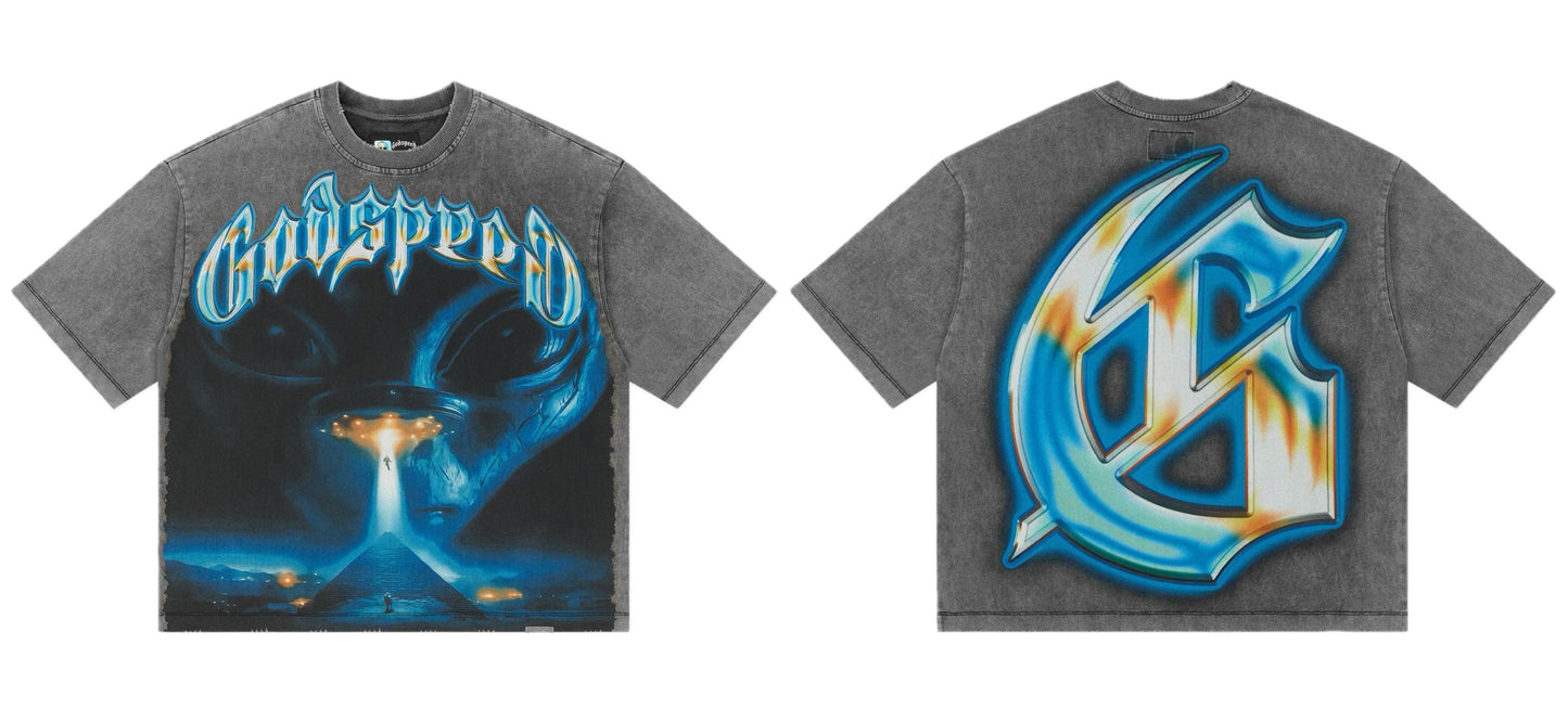 Godspeed Beyond The Veil Tee Grey