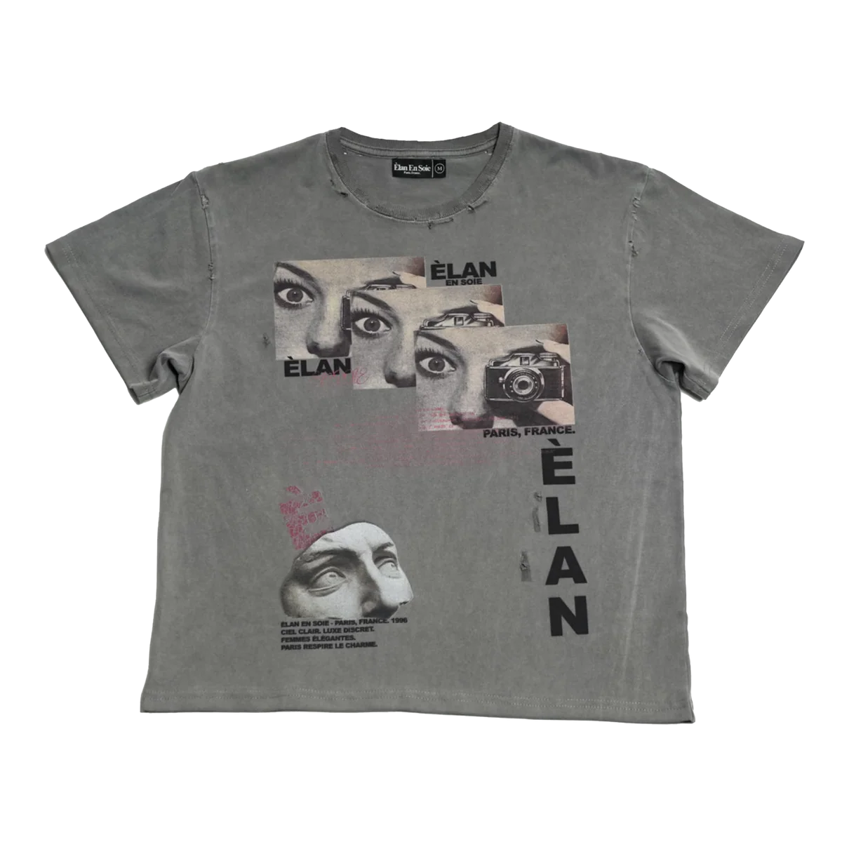 Elan En Soie The Muse Tee Grey
