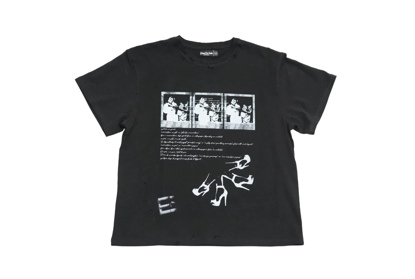 Elan En Soie Pet Tiger Tee Black