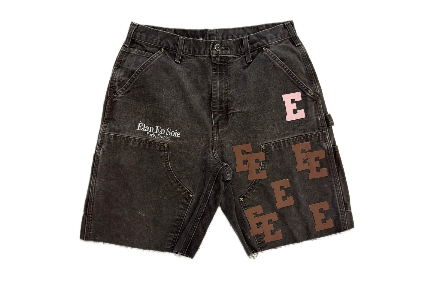 Elan En Soie 1:1 Jean Shorts Brown