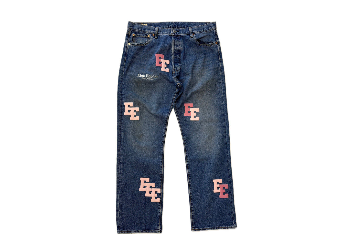 Elan En Soie 1:1 Jeans Blue / Pink