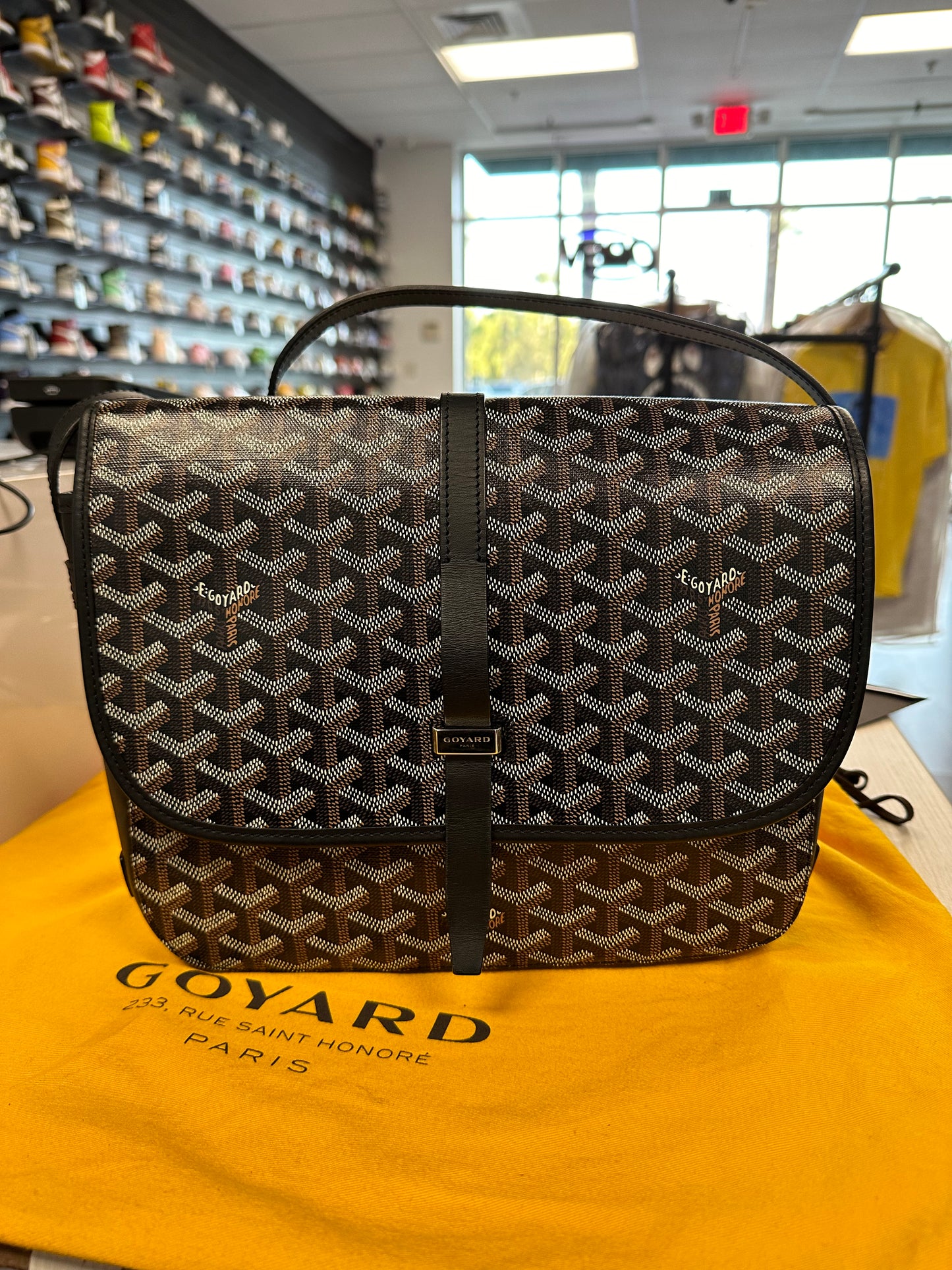 GOYARD Belvédère MM Messenger Bag Black
