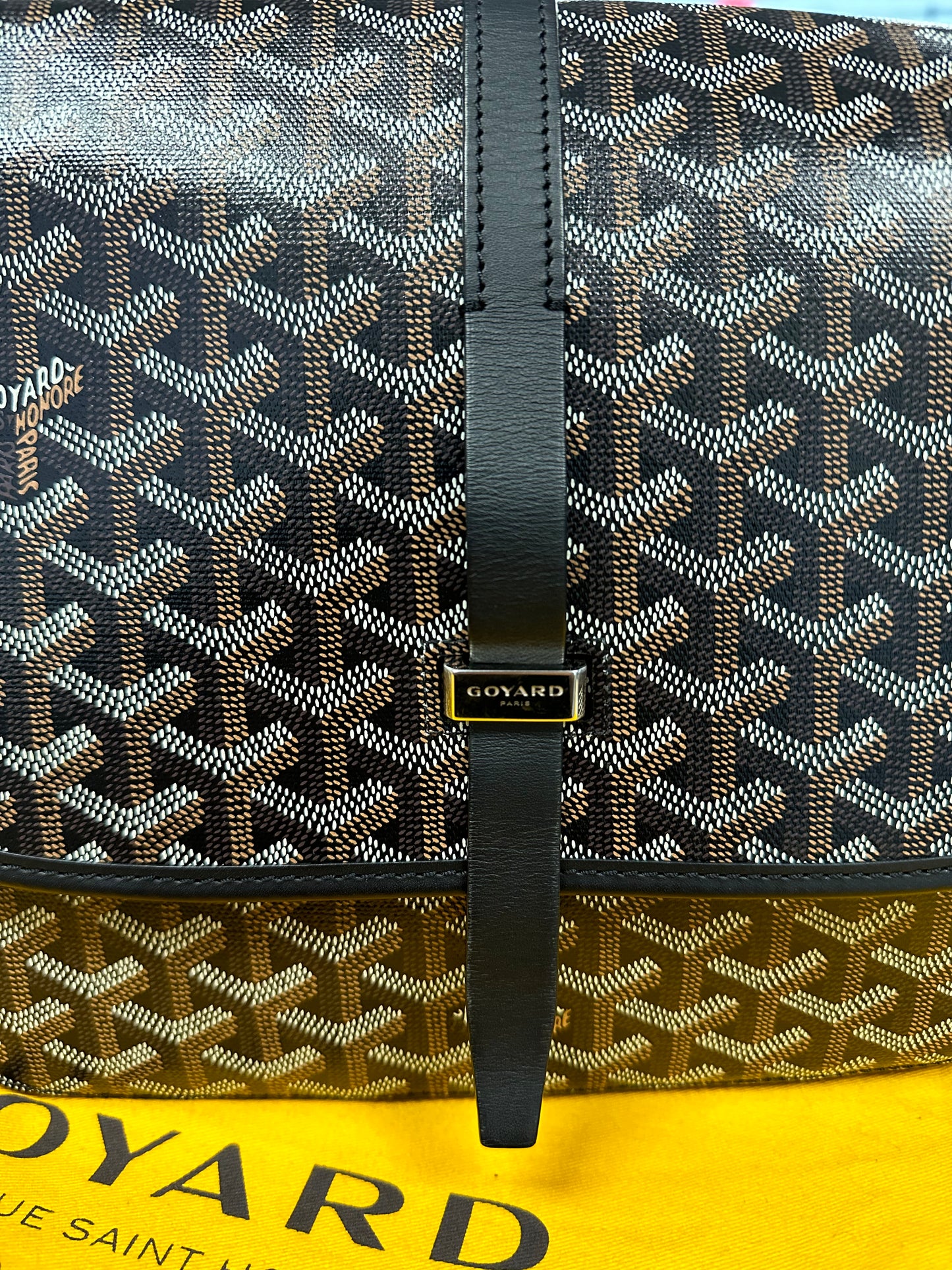 GOYARD Belvédère MM Messenger Bag Black