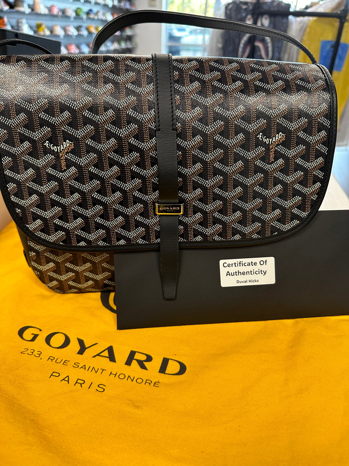 GOYARD Belvédère MM Messenger Bag Black