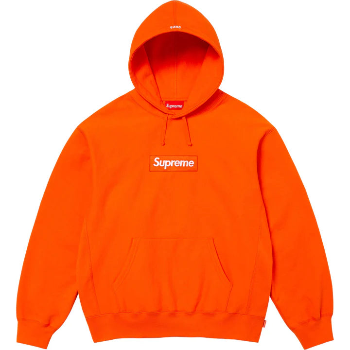 Supreme Box Logo Hoodie FW24 Dark Orange
