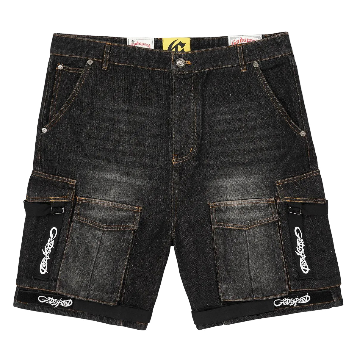 Godspeed Utility Denim Shorts Black