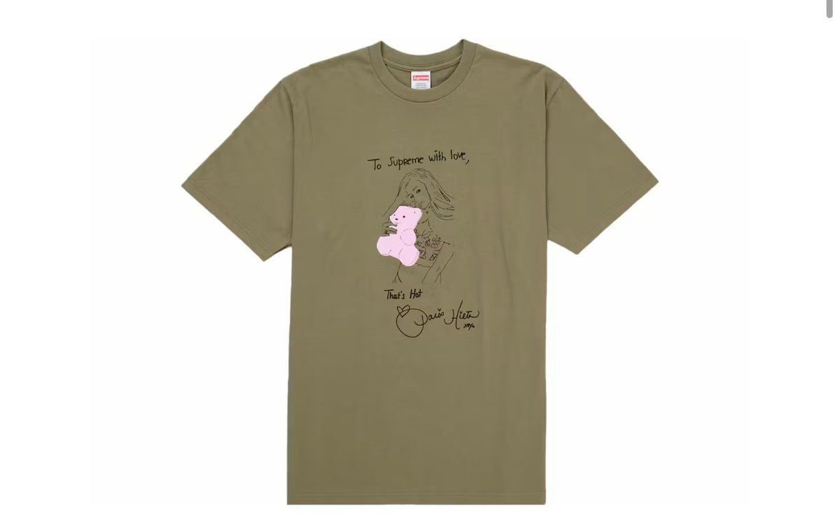 Supreme Paris Tee Light Olive
