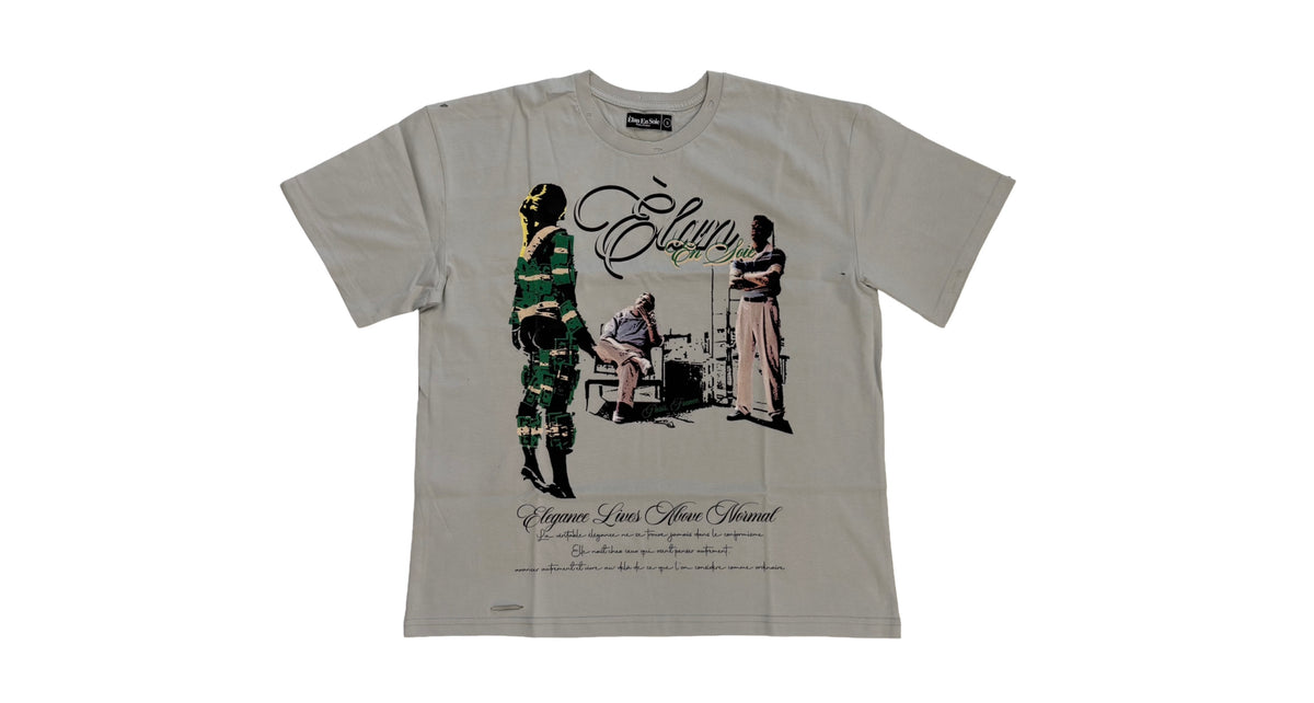 Elan En Soie Transporter Tee Light Grey
