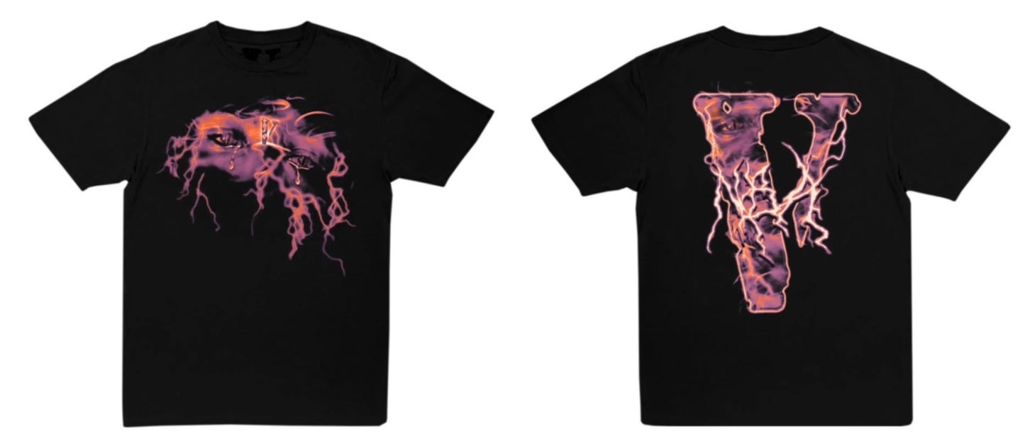 Vlone x Never Broke Again Eyes T-shirt Black