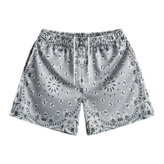 Bravest Studios Grey Paisley V2 Shorts