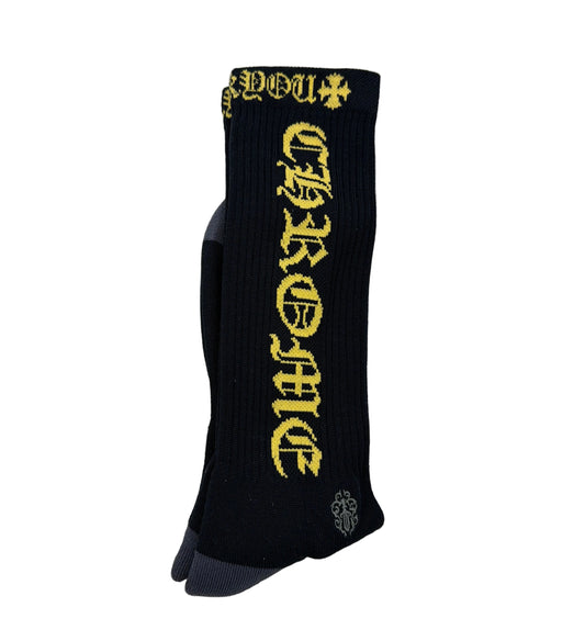 Chrome Hearts CH Socks Black / Yellow
