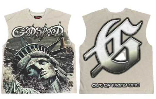 Godspeed Sunken Liberty 2 Sleeveless Tee Slate Grey