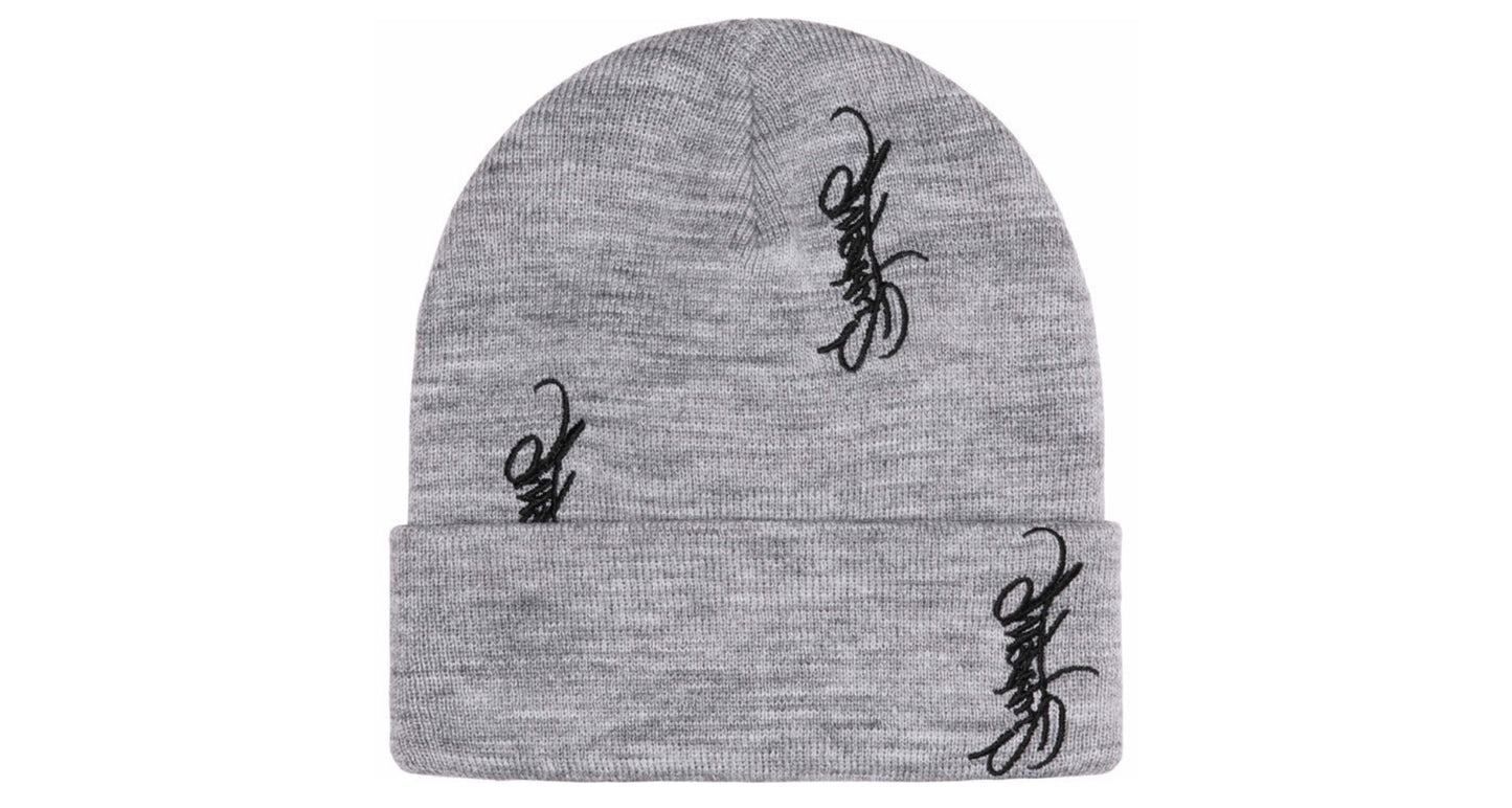 Supreme Tag Beanie Grey