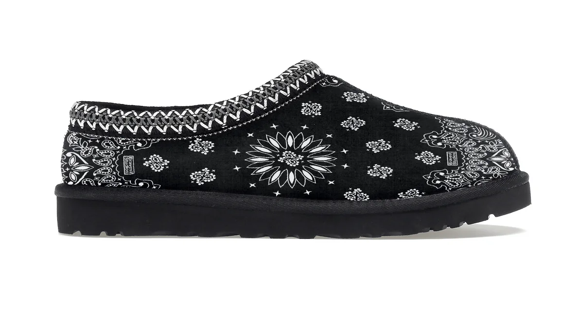 Bravest Studios Black V2 Paisley Slippers