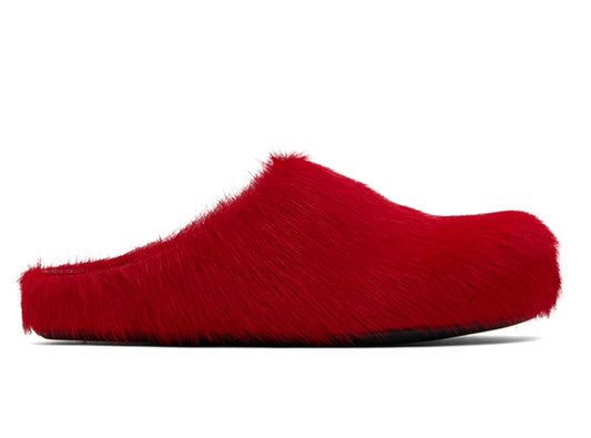 Marni Red Fussbett Sabot Slippers