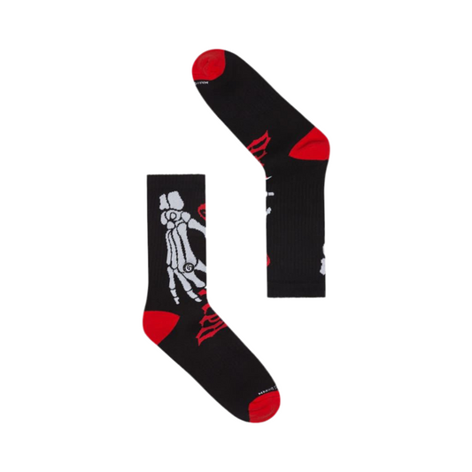 Godspeed Ten Toes Down Socks Black / Red