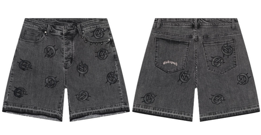 Godspeed infinity Denim Shorts Grey