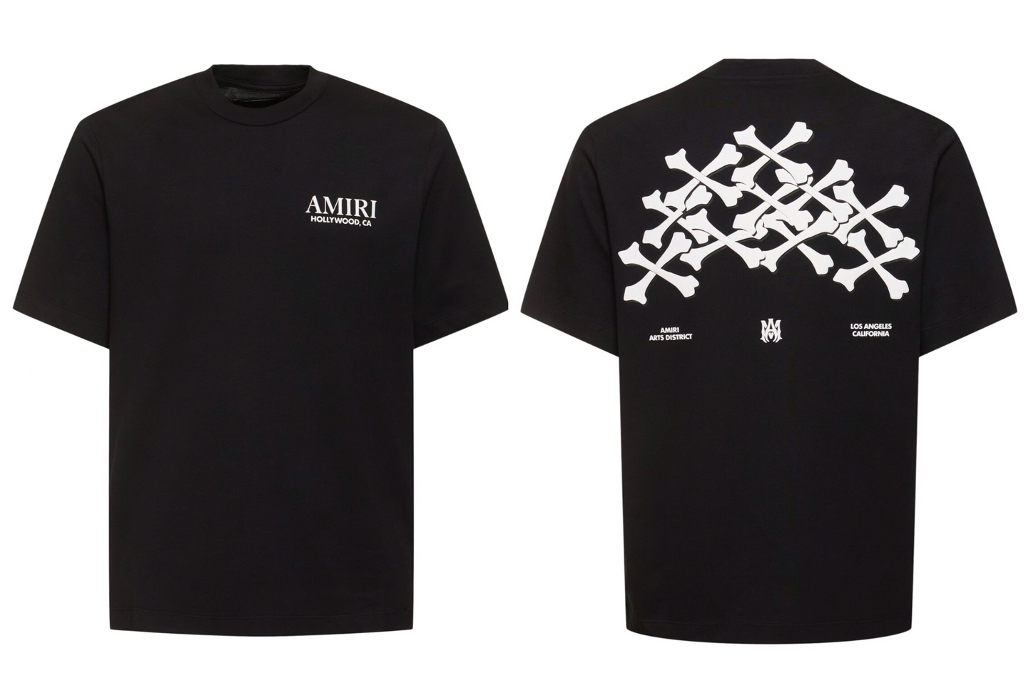Amiri Bones Stacked Tee Black