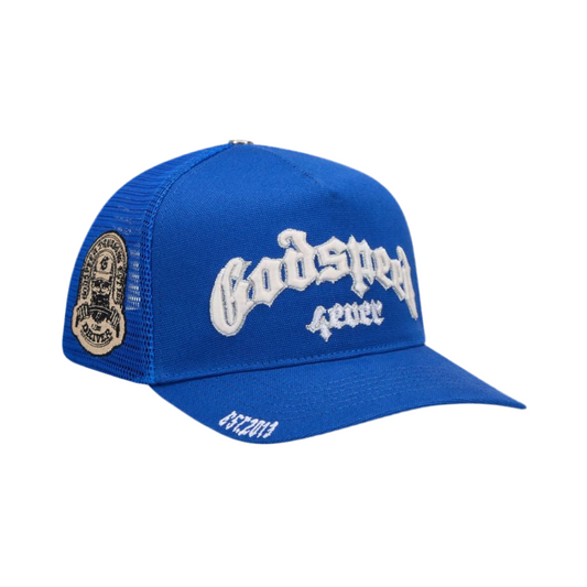 Godspeed Forever Trucker Hat Royal Blue