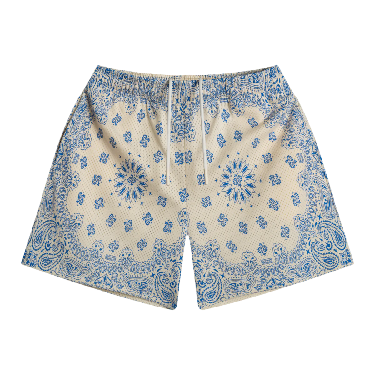 Bravest Studios Screenprinted Paisley Cream Shorts